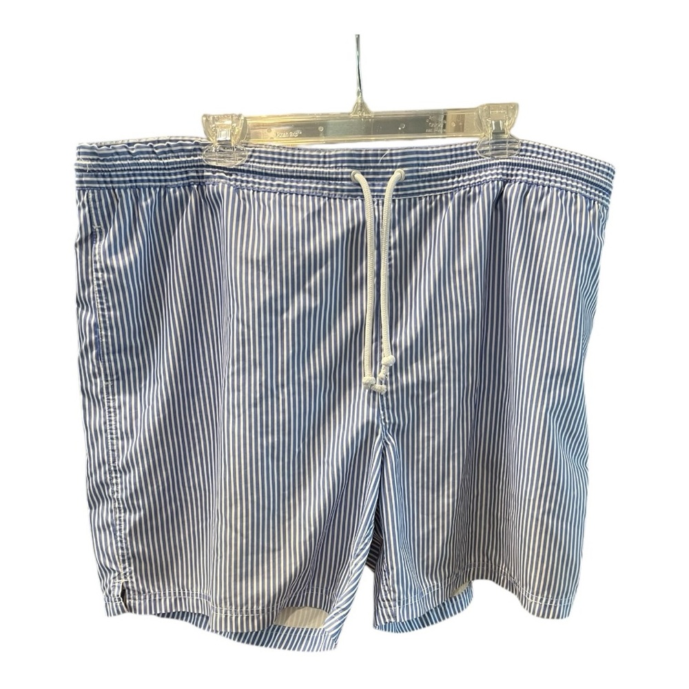 Tailorbyrd Blue‎ & White Striped Swim Trunks Board shorts Size XL
